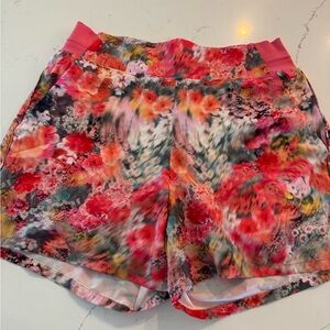 Athleta Coral floral lightweight Athletic Shorts